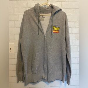 Disney Parks Toy Story Land Full Zip Hoodie 2XL Woody Buzz Jessie Gray #…
